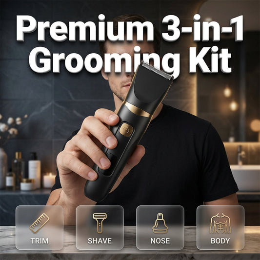 ✂️ 3-in-1 Rechargeable Grooming Kit | Men & Women