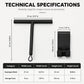 🧼 Silicone Shower Squeegee | Matte Black