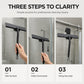 🧼 Silicone Shower Squeegee | Matte Black