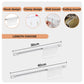 🪝 No-Drill Sliding Track Hooks | 30/40cm