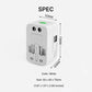 🌍 Universal Travel Adapter | USB Option