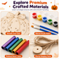 Halloween Wooden Pumpkin DIY Craft Kit