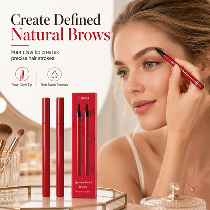 ✍️ 4-Tip Liquid Eyebrow Pen | Natural Strokes