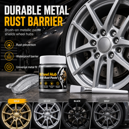 🛞 Wheel Hub Anti-Rust Paste | 50g Metallic Finish