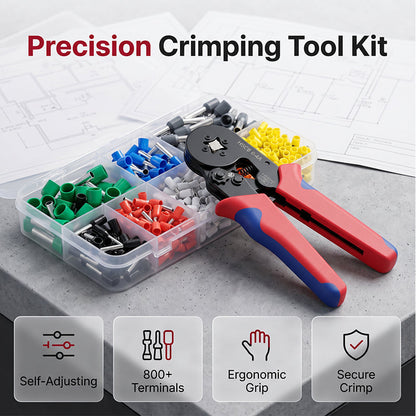 ⚡ Ferrule Crimp Tool Kit | 200–400PCS Options