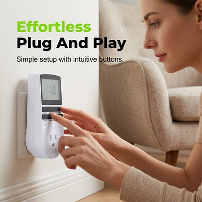 ⏰ Digital Timer Outlet | Auto On/Off Plug