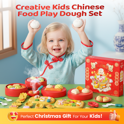 🥟 Kids Chinese Food Play Dough Set | 12–36 Colors