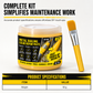 🟨 Metal Guardrail Paint Repair Paste | Brush Kit