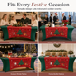 🎄 Christmas Stretch Table Cover | Fitted Rectangle