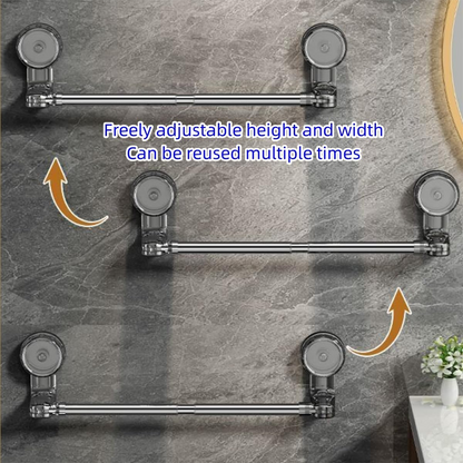 Retractable Suction Cup Towel Bar