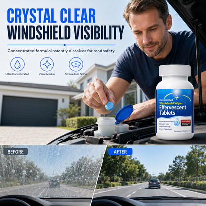 🚗 Windshield Washer Tablets | 350-Piece Bottle
