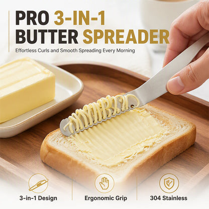 🧈 3-in-1 Butter Knife | 304 Stainless Steel