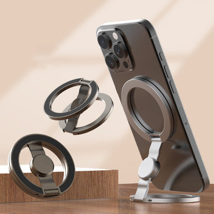 📱 360° Magnetic Phone Ring Stand | Foldable Grip