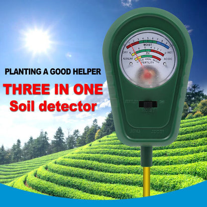 🌱 3-in-1 Soil Tester | Moisture, pH & Fertility