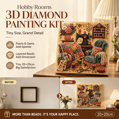 💎 Diamond Art Kit | Relaxing Room-Themed Craft