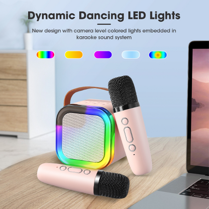 🎤 Mini Karaoke Machine | 1–2 Wireless Mics