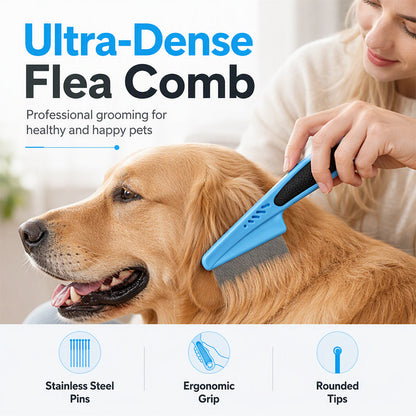 🐾 Fine-Toothed Pet Grooming Comb | 2 Pack
