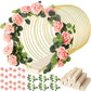 ✨ Gold Floral Hoop Centerpiece | LED String