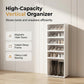 👟 Foldable Clear-Door Shoe Cabinet | 3–9 Tiers