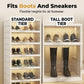 👟 Foldable Clear-Door Shoe Cabinet | 3–9 Tiers