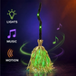 🧹 Animated Witch Broom Decor | Green LED