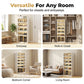 👟 Foldable Clear-Door Shoe Cabinet | 3–9 Tiers