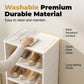 👟 Foldable Clear-Door Shoe Cabinet | 3–9 Tiers