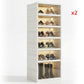 👟 Foldable Clear-Door Shoe Cabinet | 3–9 Tiers