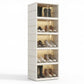 👟 Foldable Clear-Door Shoe Cabinet | 3–9 Tiers