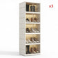 👟 Foldable Clear-Door Shoe Cabinet | 3–9 Tiers