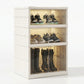 👟 Foldable Clear-Door Shoe Cabinet | 3–9 Tiers