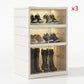 👟 Foldable Clear-Door Shoe Cabinet | 3–9 Tiers