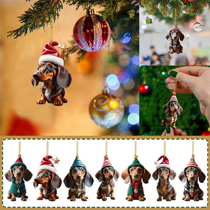 🎄 Dachshund Christmas Ornament | 7 Styles