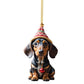 🎄 Dachshund Christmas Ornament | 7 Styles