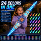 ⚔️ Rechargeable Double-Blade Light Sword | 24 Modes