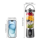 🥤 Portable 10-Blade Juicer Blender | USB