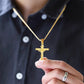 ✝️ Titanium Steel Cross Pendant | Gold/Silver