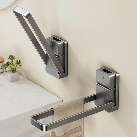 Foldable Suction Cup Towel Rack