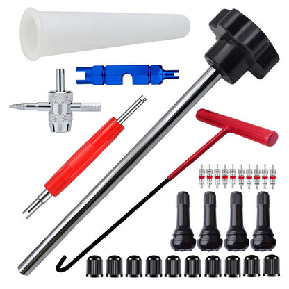 🚗 Quick-Change Tyre Valve Tool Kit | 13–30pc