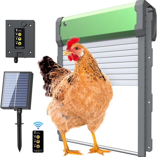 🐔 Solar Automatic Chicken Coop Door | 4 Modes