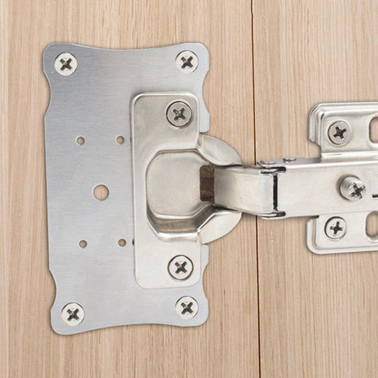 🔩 Cabinet Hinge Repair Plates | 4-Pack