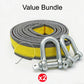 🚗 8-Ton Tow Strap Kit | 4m U-Shackles