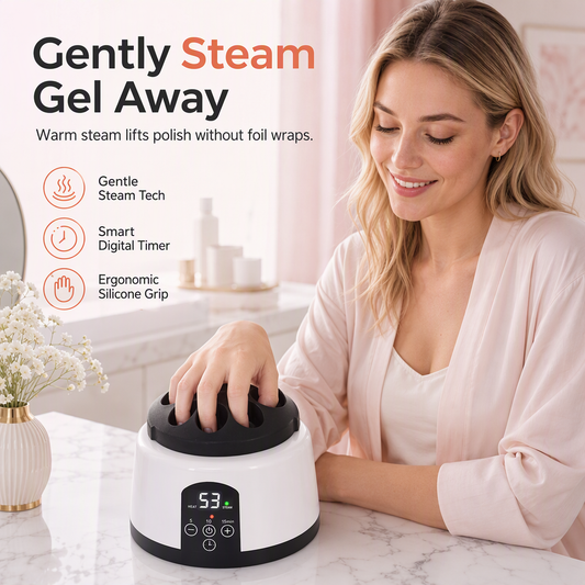36W Electric Steam Nail Polish Remover Machine Professional Gel Polish and Acrylic Removal Device for Manicures