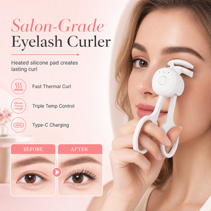 Portable Rechargeable Electric Heated Eyelash Curler