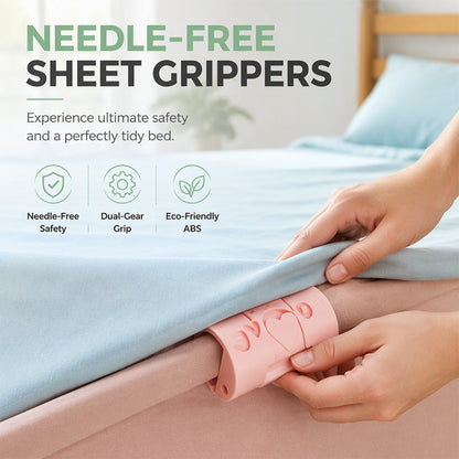 Needle-Free Bedsheet Fastening Clips | 10-Piece Set