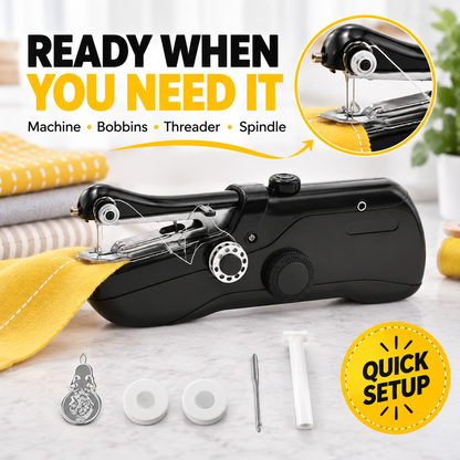 Mini Cordless Handheld Sewing Machine | Black