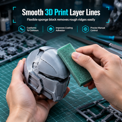 🧽 Model Sanding Sponge Block | 3D Print Finishing Tool