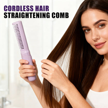 ✨ Cordless Straightening Comb | Three Heat Settings