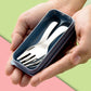 🍱 Compact Stainless-Steel Spoon & Fork Lunchbox Set