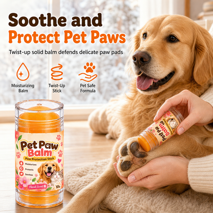 🐾 Pet Paw Balm Twist-Up Stick | Floral-Scent Paw Pad Moisturiser for Dogs & Cats | 10g